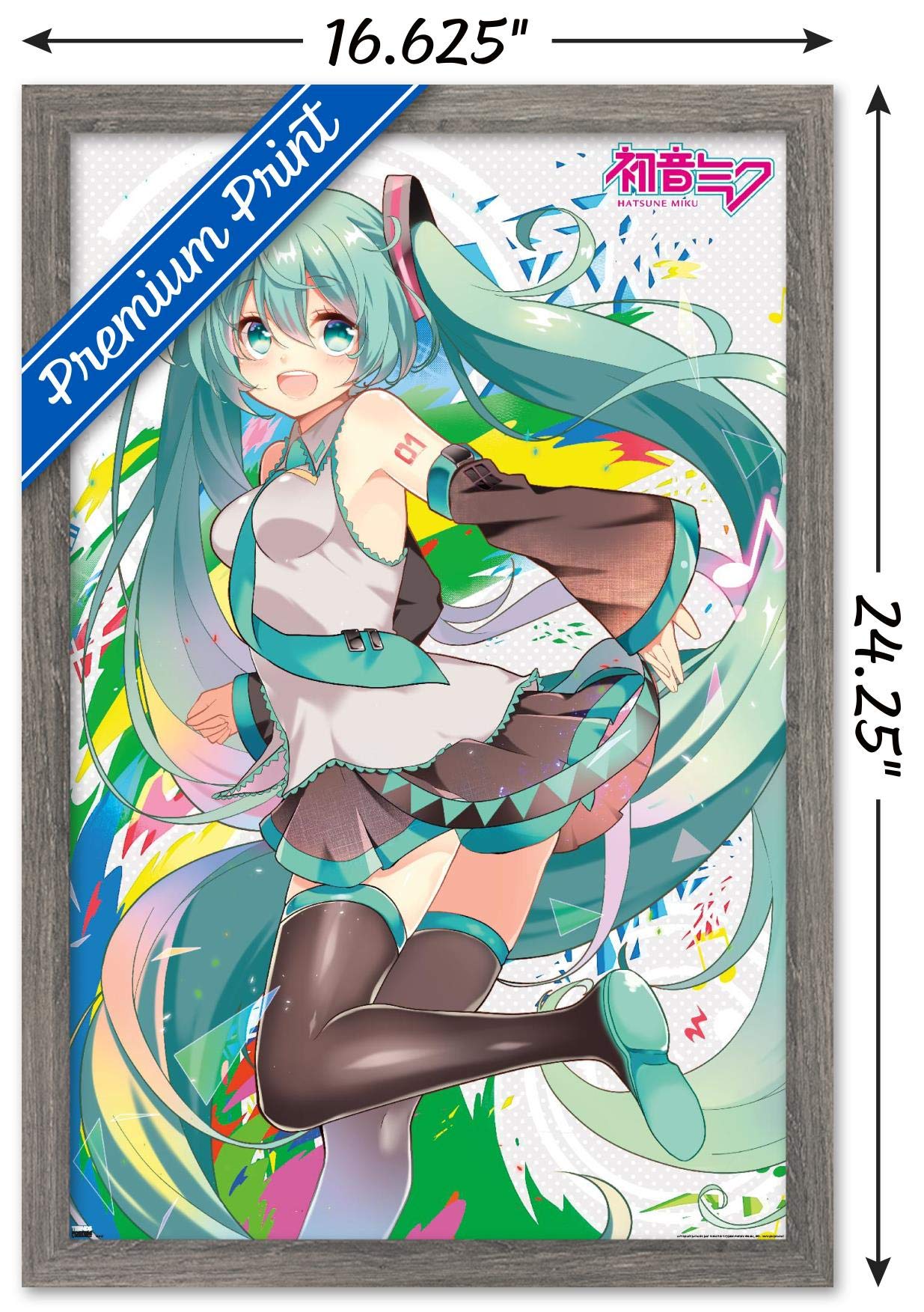 M☆Splash!! MIKU ピクチャーボード Amazon.com: Trends International Hatsune Miku - Color Splash Wall